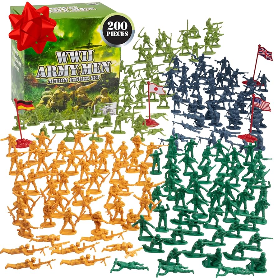 アーミー　フィギュアセット Amazon | SCS Direct 200点セット以上の陸軍兵士の第二次世界