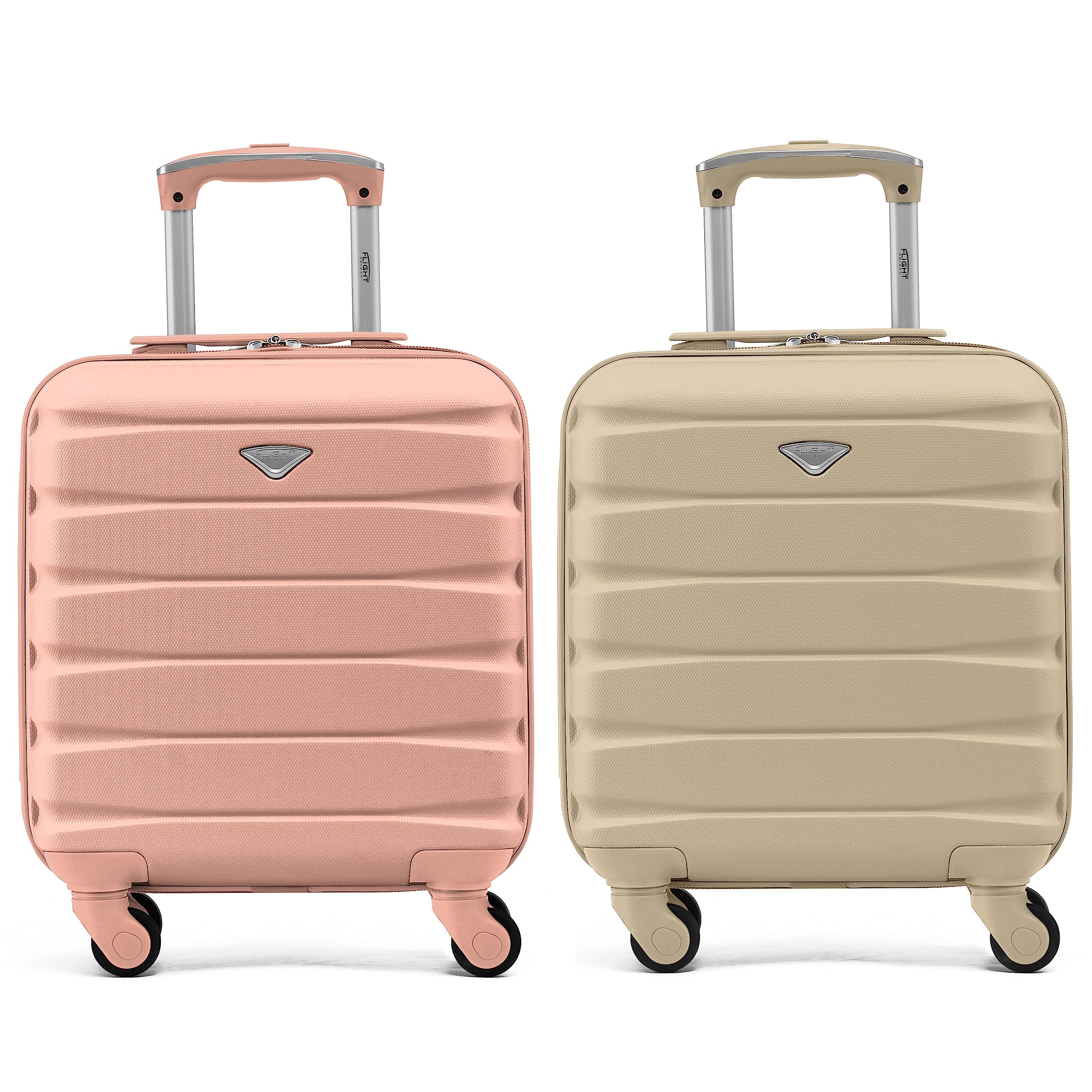 Flight Knight Suitcase Set of 2 Lightweight 4 Wheel ABS Hard Case Cabin Carry On Hand Luggage Approved for Over 100 Airlines Including easyJet, British Airways, Ryanair & Many More 55x35x20cm — view 198