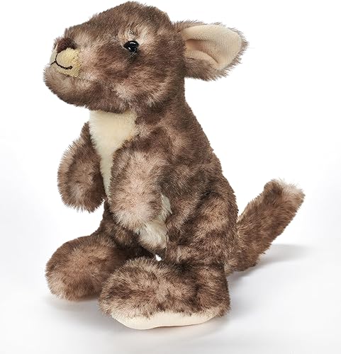 The Petting Zoo Animal de peluche de canguro, regalos para niños, animales salvajes del zoológico Onez, juguete de peluche canguro de 9 pulgadas