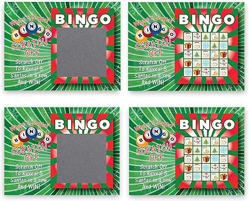 Miniatura 3 de Christmas Bingo Scratch Off Game & DIY Ornament Haz tu propio Scratch Off