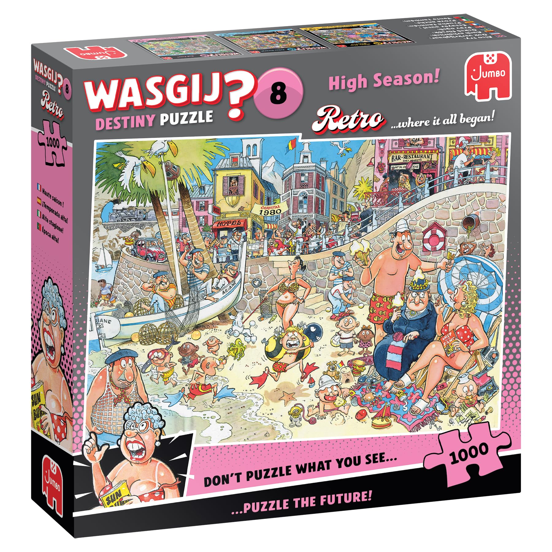 Wasgij Retro Destiny 8 Jigsaw Puzzle 1000 Pieces High Season