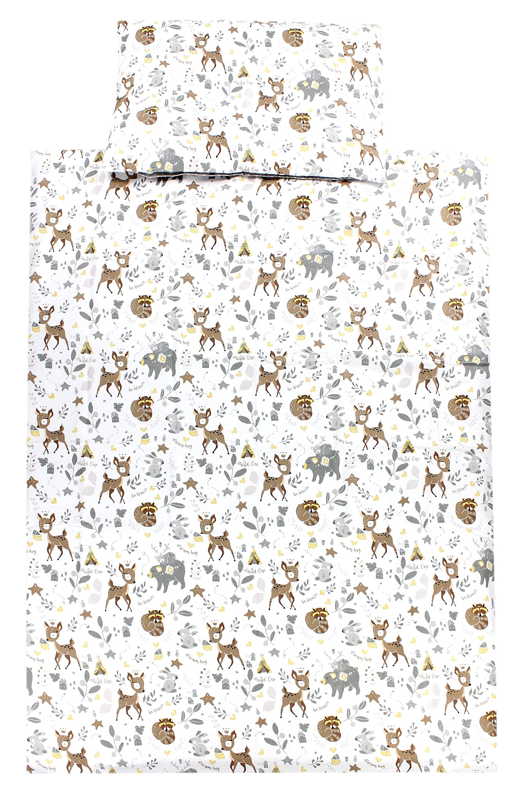 TupTam Juego de Ropa de Cama para Niños, de 2 Piezas., Zorros en el avión/Verde, 120x90 cm — view 29
