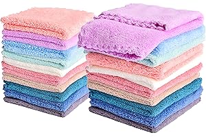 Pack of 20 Super Absorbent and Ultra-Soft Baby Washcloths