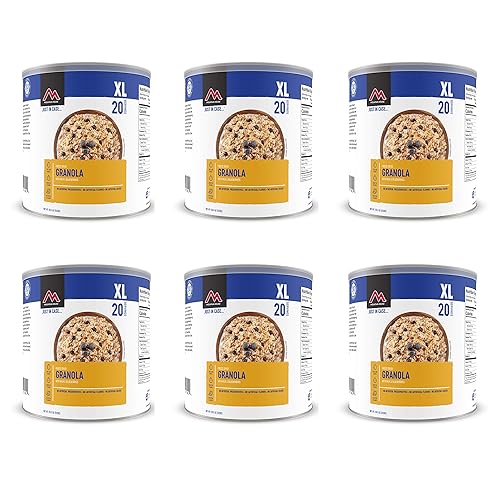 Mountain House Granola liofilizada con leche y arándanos #10 Caza de latas, camping, mochilero, alimentos respaldados por una garantía de sabor de