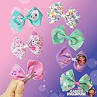 Vista 6 de Gabby's Dollhouse - Juego de accesorios para el cabello, paquete de 7 piezas de 4 pulgadas para niñas, diferentes personajes en cada clip
