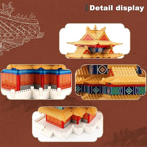 Miniatura 5 de COZYMASS Chinese Ancient Architecture Micro Building Block Set  Torreta del Palacio Modelo Kit Mini Ladrillos Juguete Regalo para Adultos y Niños a