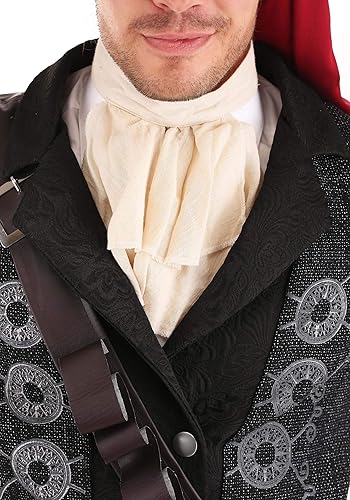 Miniatura 5 de Disfraz de pirata de barba negra para adultos, disfraz de capitán Swashbuckler negro de alta mar para Halloween