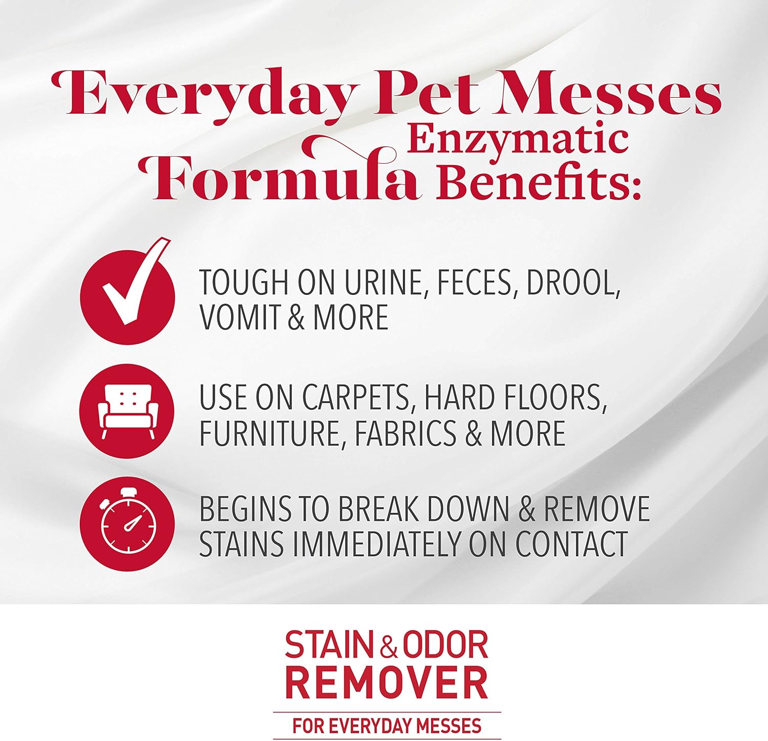 Nature's Miracle P-98155 Dog Stain and Odor Remover Enzymatic Formula for Urine Stains, Feces Stains, Vomit Stains and Drool Stains, Odor Control, Lavender Scent, 128 fl oz : Pet Supplies