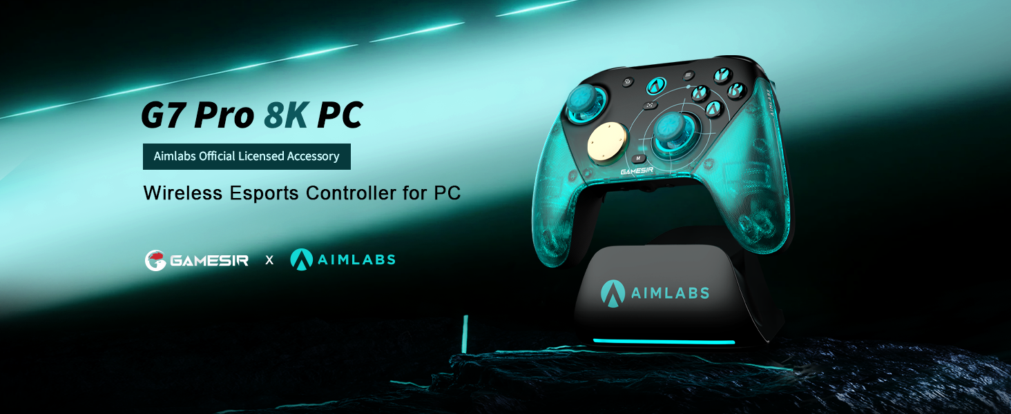 Amazon.com: GameSir G7 Pro 8K PC Wireless Controller, Aimlabs
