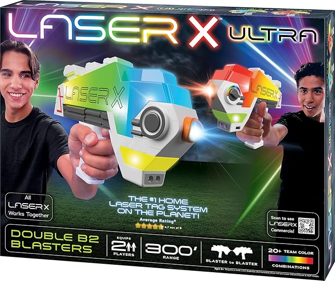 Laser X Revolution Ultra Double B2 Blaster to Blaster, Laser Tag Gaming