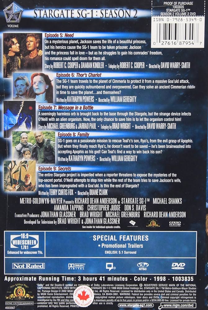 その他 Stargate Sg-1 Season 2/ [DVD] [Import] Stargate SG-1: Season 02 (DVD)(1998) : Target
