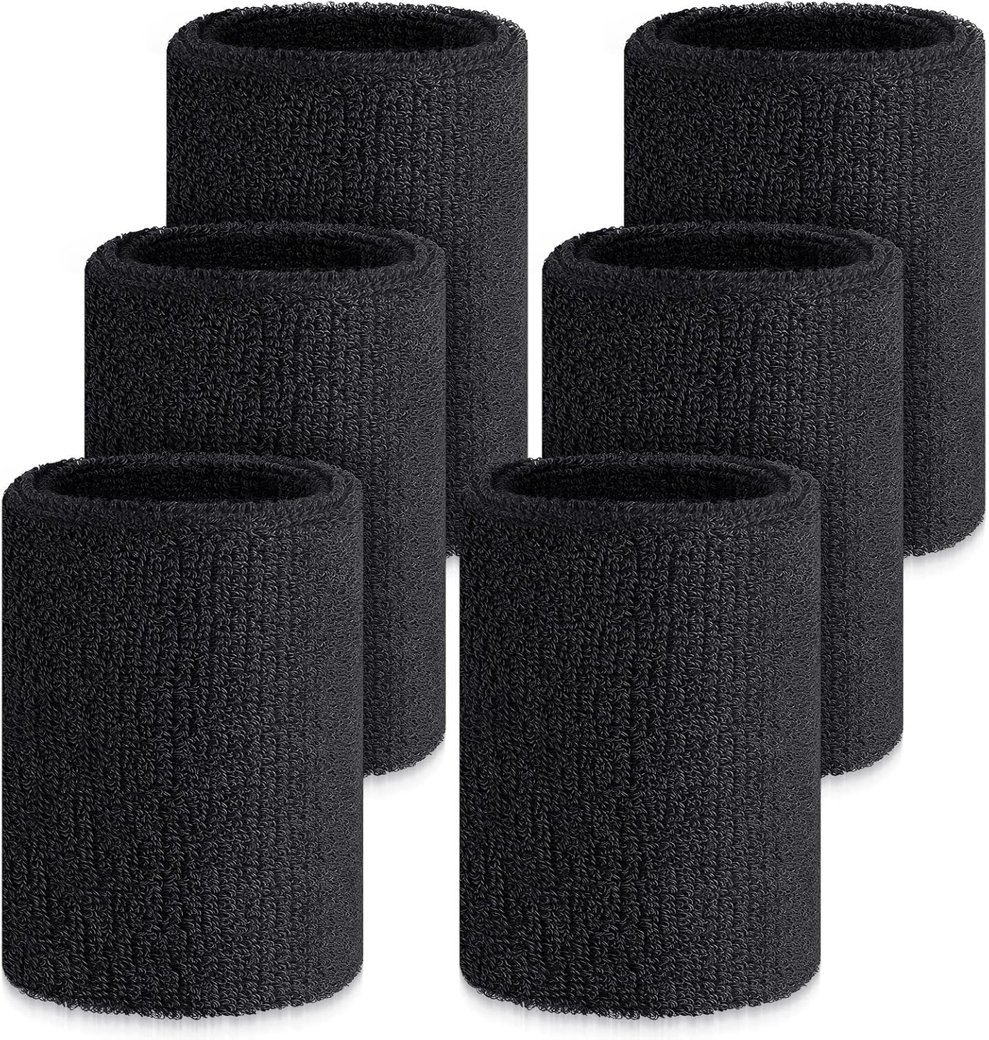 Wettarn 6 Pcs 4 Inch Wrist Gymnastics Sweatbands