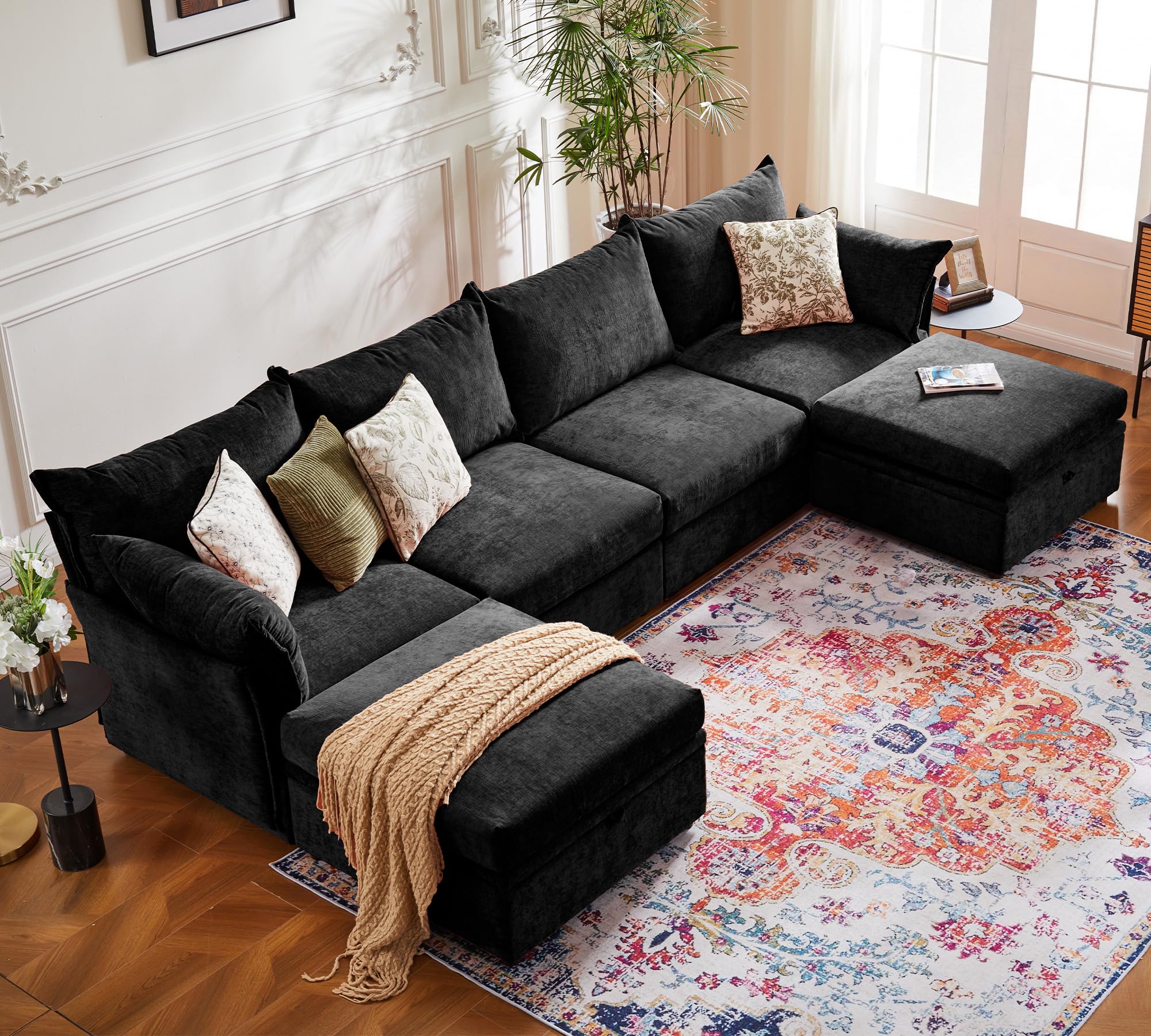 ABCASA 134.6 U Shaped Modular Sectional