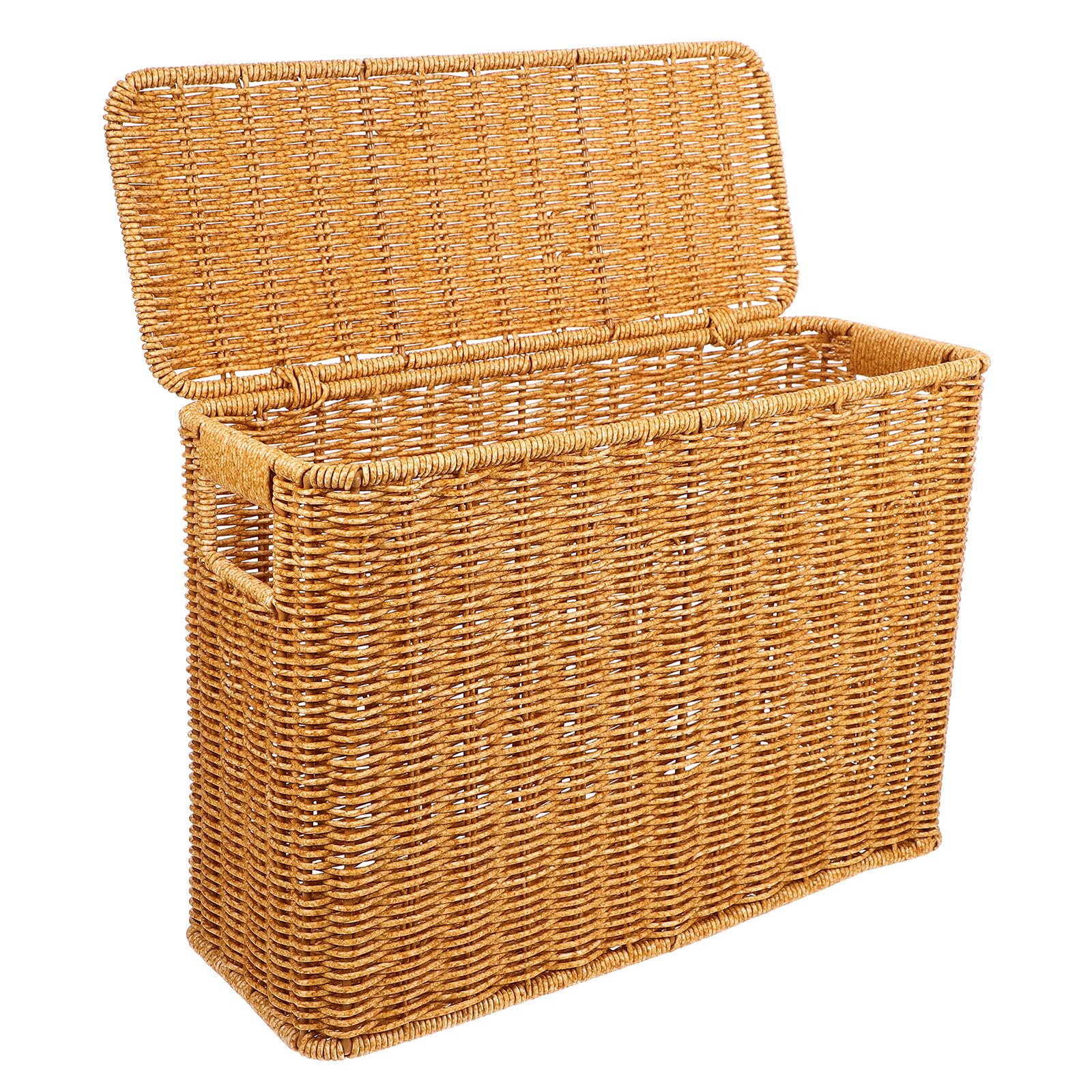 Boîte de rangement tissée pour cacher le désordre des meubles