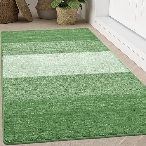 Vista 105 de Kitinjoy Tapete para puerta de interior y exterior, 48 x 32 pulgadas, antideslizante, absorbente, atrapador de suciedad, de perfil bajo, lavable