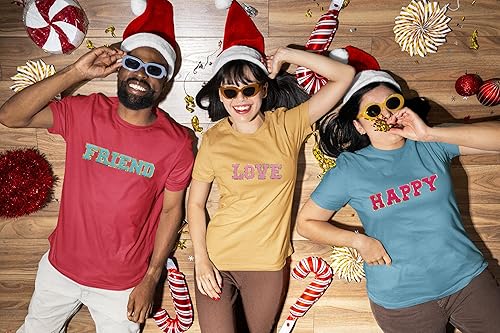 Miniatura 7 de Aganmi 6 parches de letras de transferencia para planchar, parches de letras de felpilla de 2 pulgadas para ropa, camisas, sombreros, chaquetas,