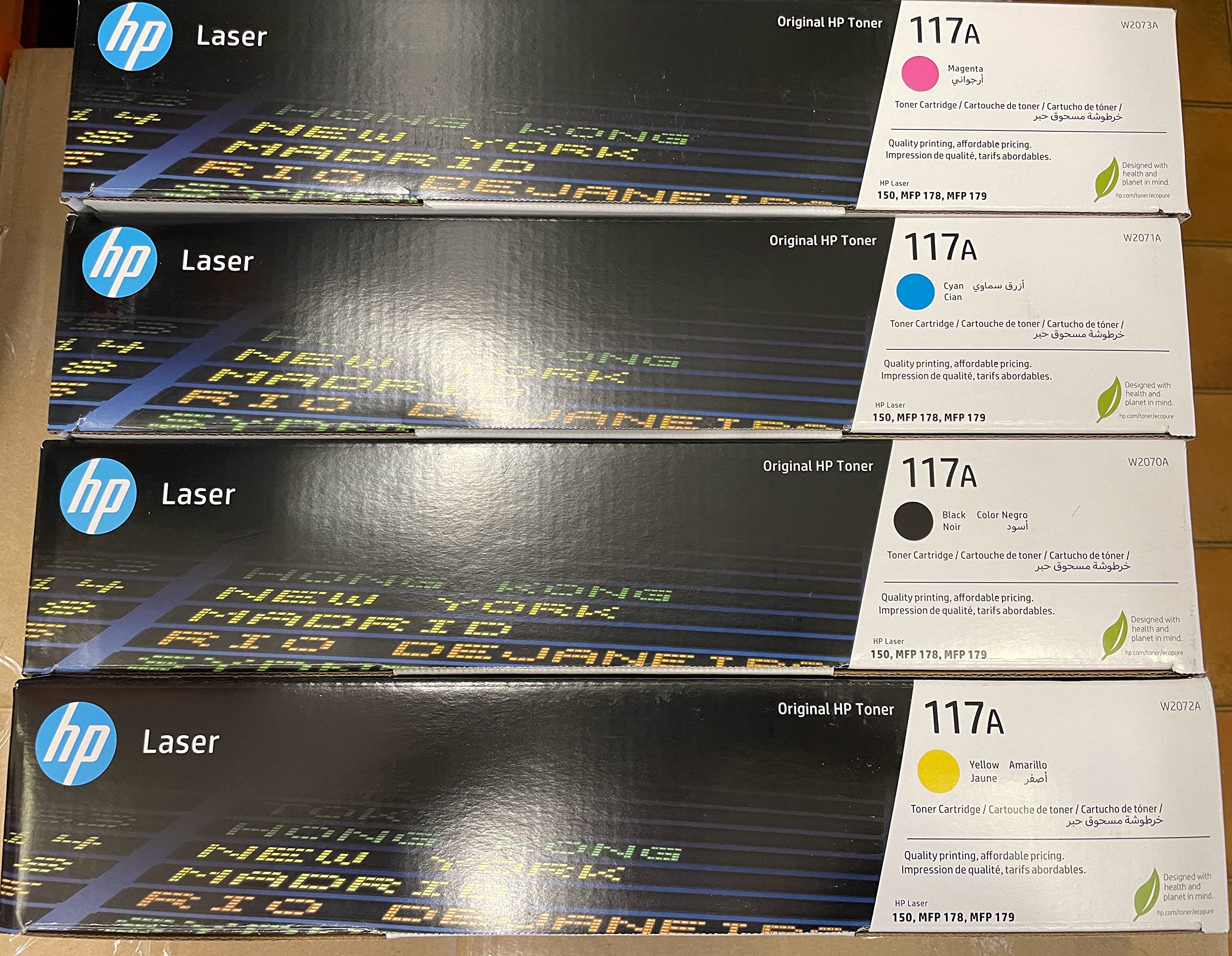 HP ORIGINAL 117A Toner Kit for HP Laser 150/HP Laser MFP 178/179 Black/Magenta/Cyan/Yellow