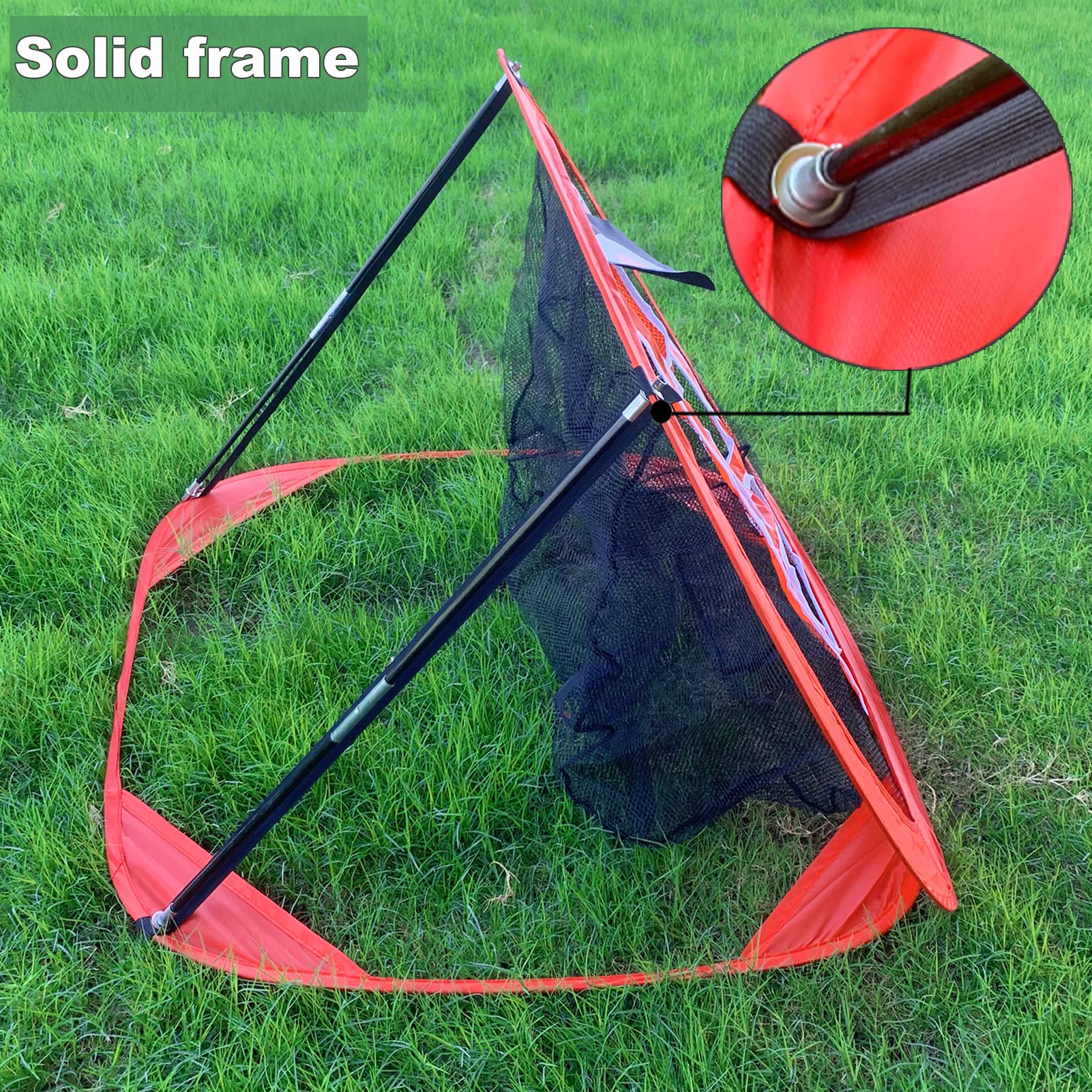 Chipping-Netz, Pop-Up-Golf-Übungsnetz Mit 2 Schlagmatten, 12 Übungsbällen und Tees - Zubehör für Hinterhof, Outdoor, Indoor