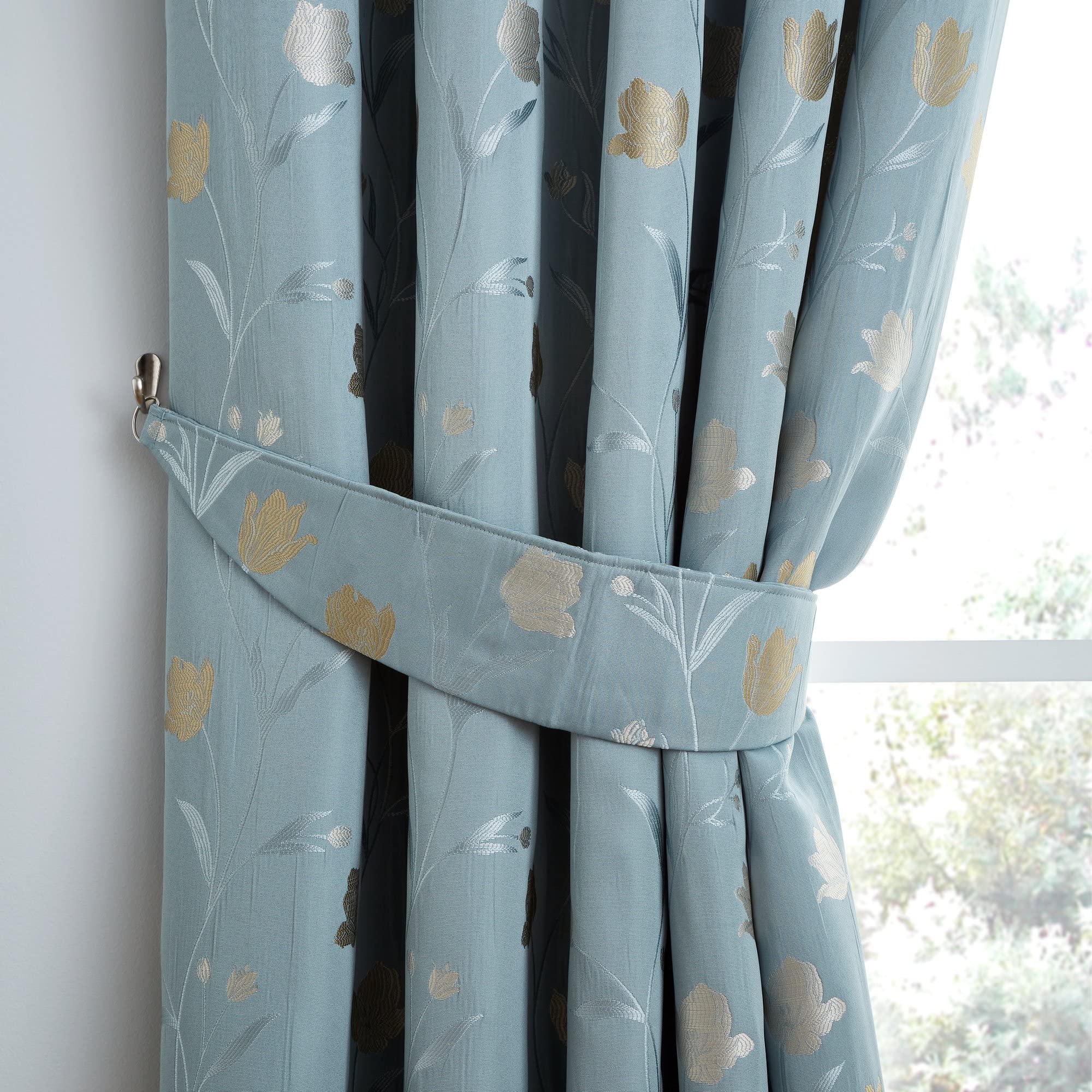 Curtina - Juliette - Pair Of Curtain Tiebacks in Duckegg