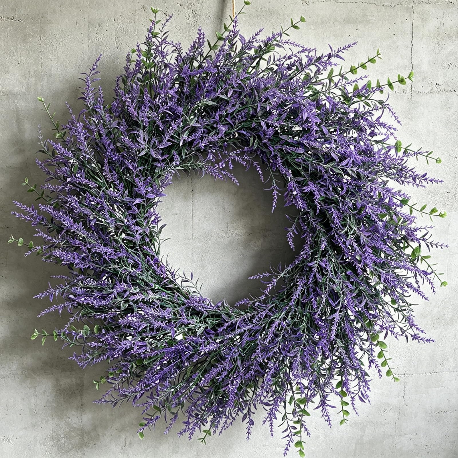 Ghirlanda di lavanda artificiale realistica con pianta rampicante per matrimonio, per porta d'ingresso, finestra, corridoio, giardino, ghirlanda di lavanda artificiale
