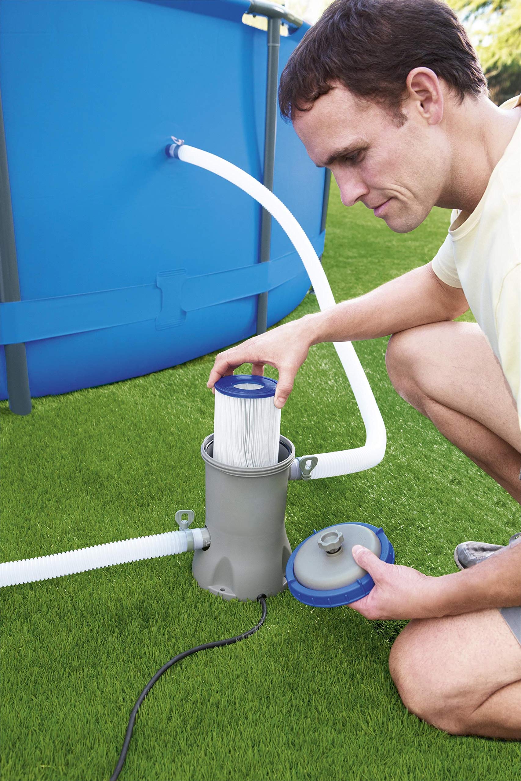 Bomba de filtro Bestway Flowclear, Color Plata, 3.028 l / h