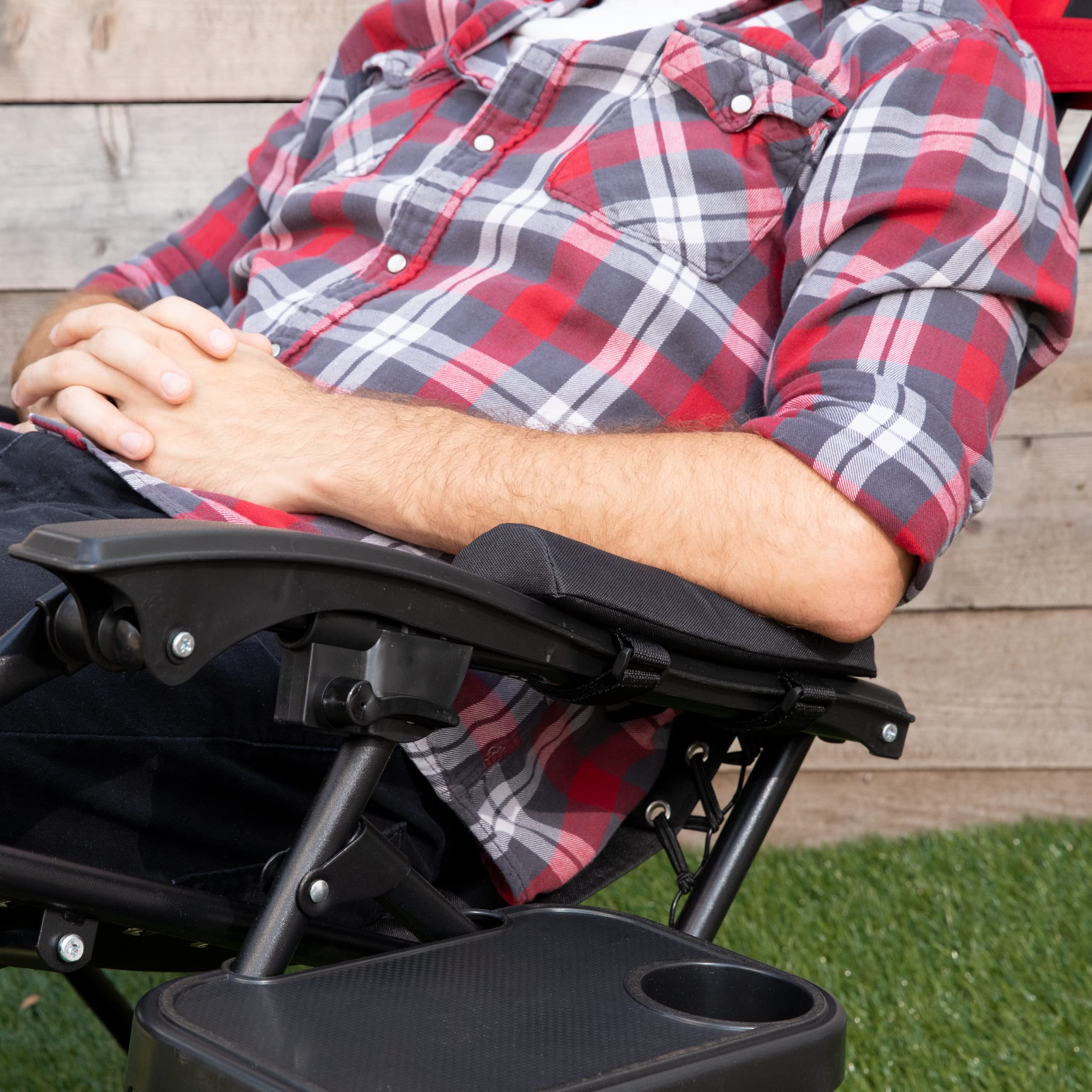 Cojín original para silla de gravedad cero para reposabrazos: reclinables plegables antigravedad, tumbonas para exteriores y césped, sillas reclinables para patio, acolchado para 8