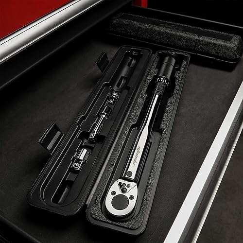 Miniatura 29 de EPAuto - Llave dinamométrica clic de 1/2 pulgada, 10-150 pies/libras, 13.6-203.5 N/m