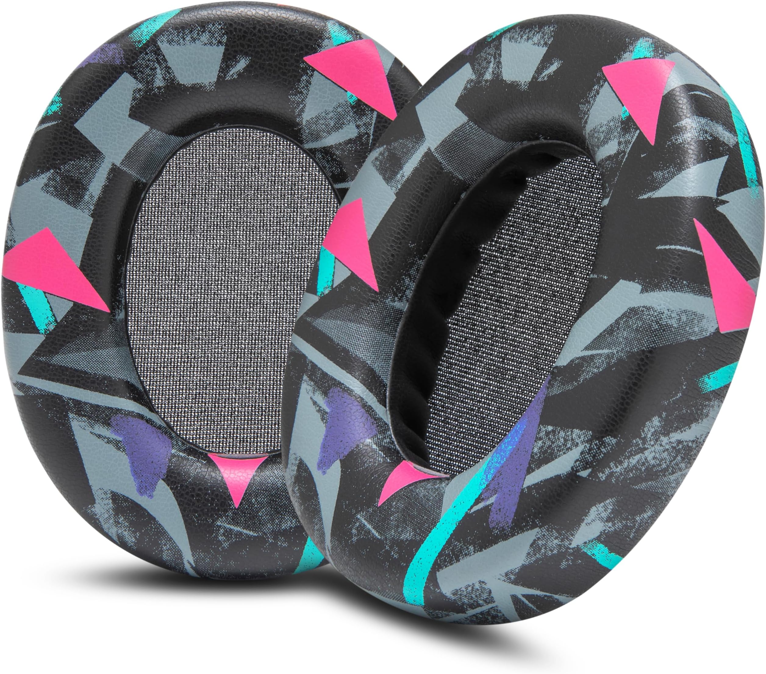 PadZ Crusher ANC 2 - Premium Replacement Earpads for Skullcandy Crusher ANC 2 Over-Ear Headphones by Wicked Cushions | Enhanced Comfort & Sound Isolation | 90's Black