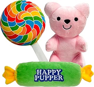 TONBO Cute Sweet Plush Dog Toys (Sugar Rush Combo)