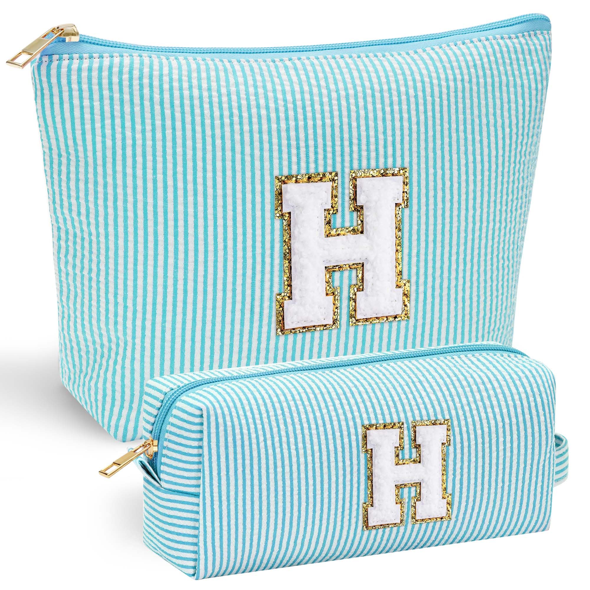 Parima Personalised Gifts for Girls Women - Personalised Make up Bag Initial Make up Bags A Preppy Stuff Birthday Gifts for Women Gift for Girl Womens Girlfriend Teenage Girls Gift Makeup Bag — view 77