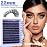 TOOCHUNAG Lash Extension Kit 12-22mm Fluff Cluster Eyelash Extension Kit 100D Thick Volume Lash Clusters Kit D Curly Wispy Cluster Lashes Individual with Lash Bond and Seal and Tweezers