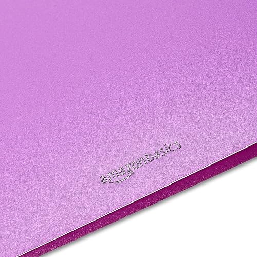 Vista 5 de Yaxa Basics Carpetas perforadas de plástico con 3 agujeros con 2 bolsillos, 8.5 x 11 pulgadas, paquete de 12, colores surtidos