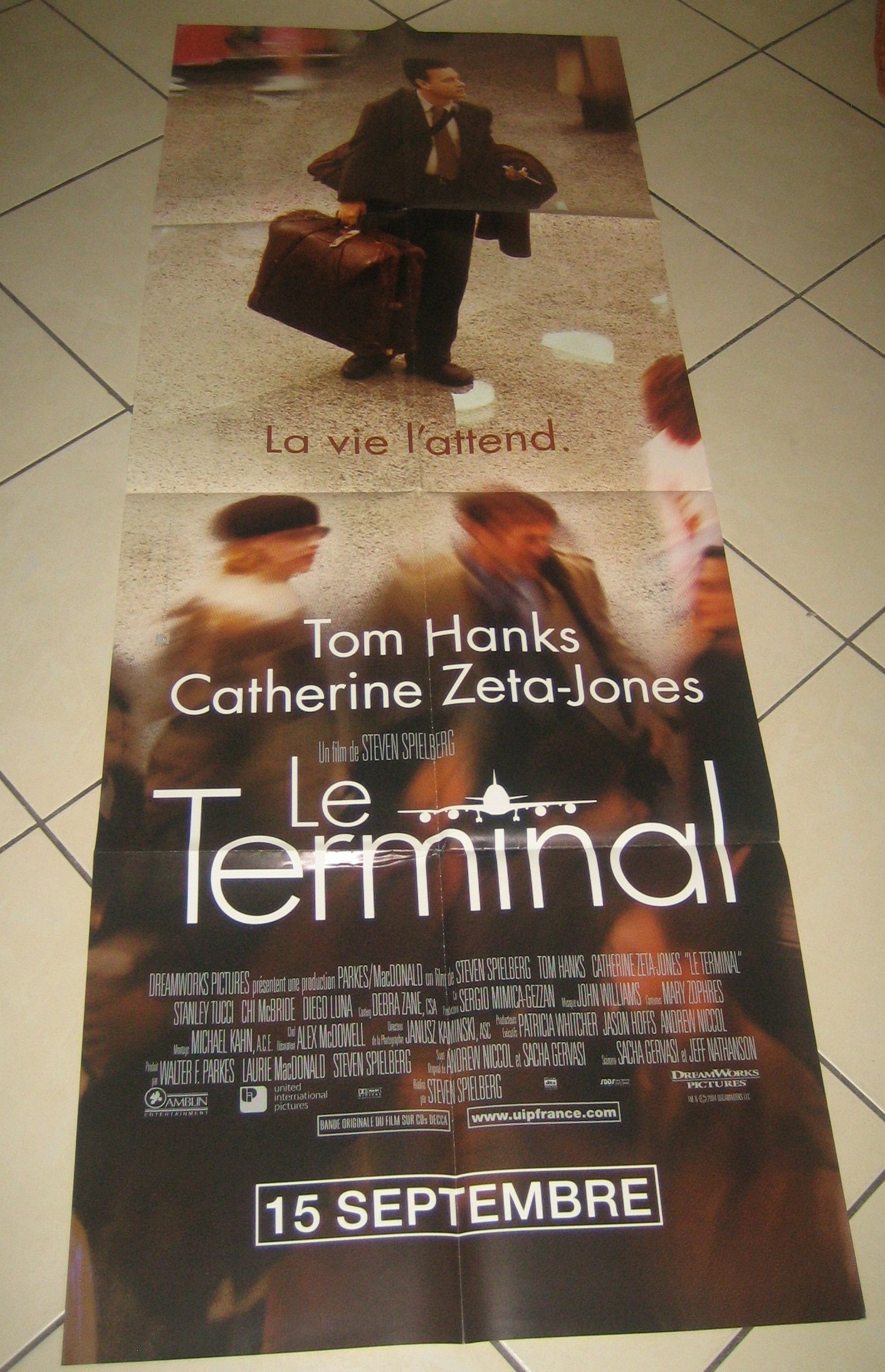 Affiche Cinema Originale Le Terminal Tom Hanks 60X120Cm cadeau idéal pour cinéphile