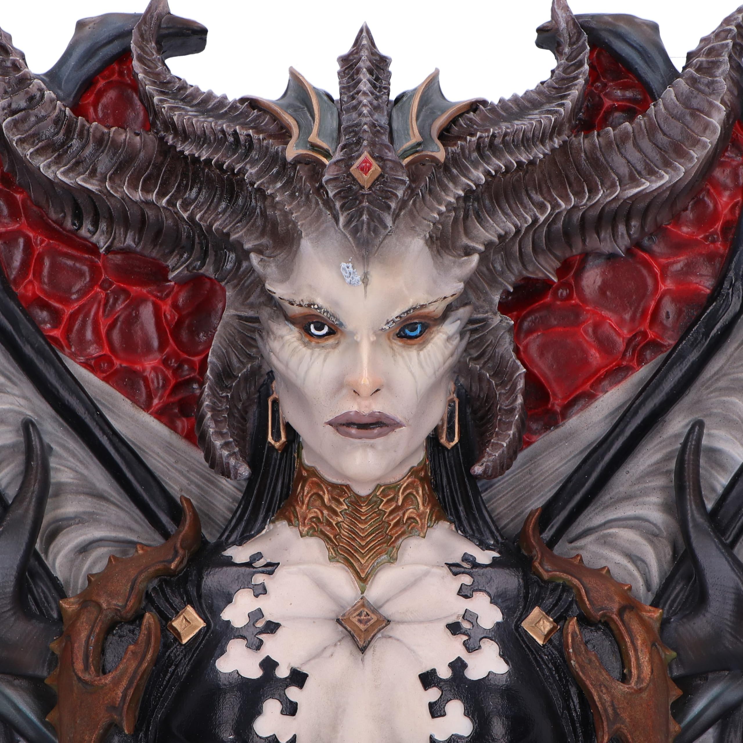 Nemesis Now Diablo® IV Lilith - Scultura da appendere alla parete, 30 cm, in resina, colore: Verde, fusa nella migliore resina, sapientemente dipinta a mano