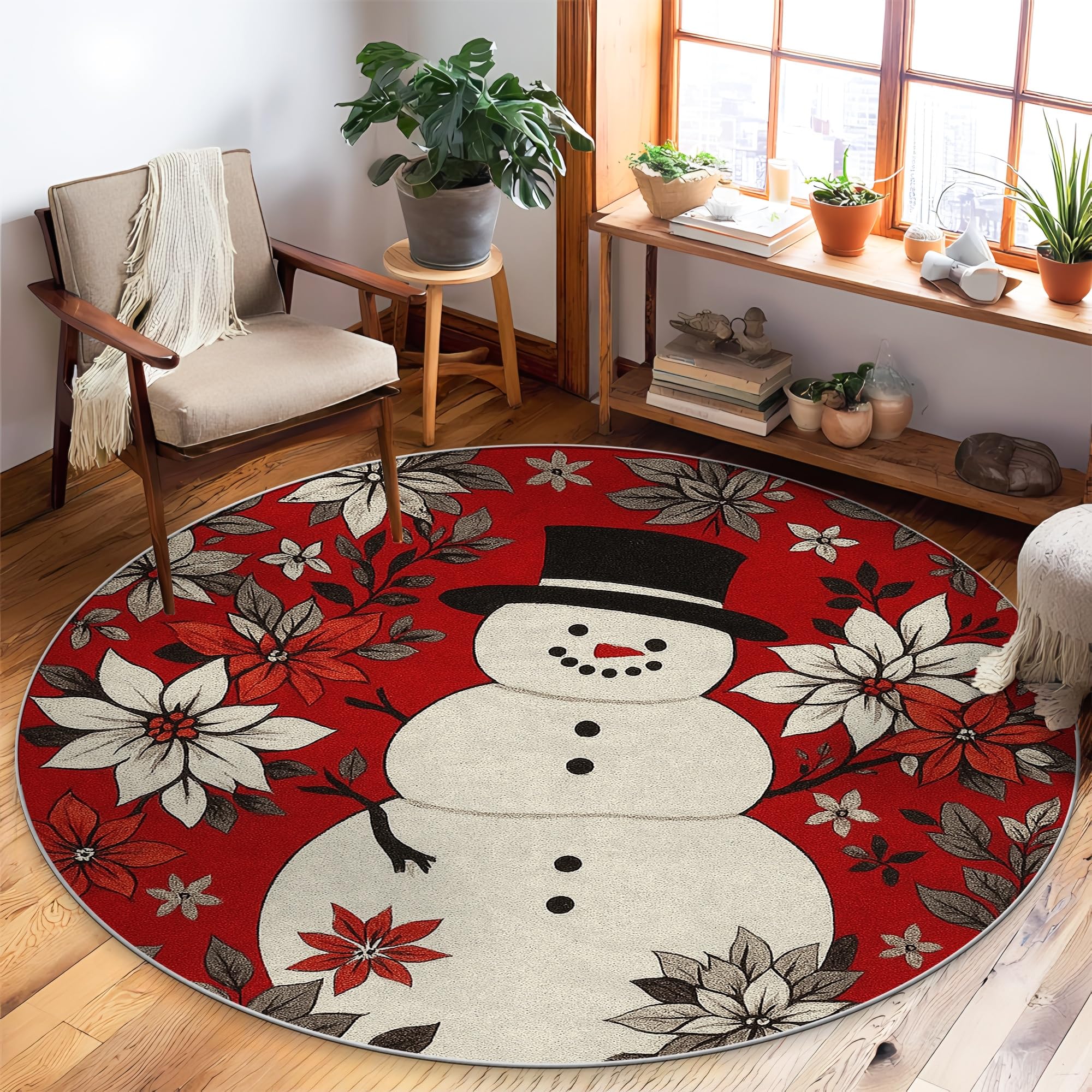 Tapis de Noël bonhomme de neige : la magie des fêtes en famille