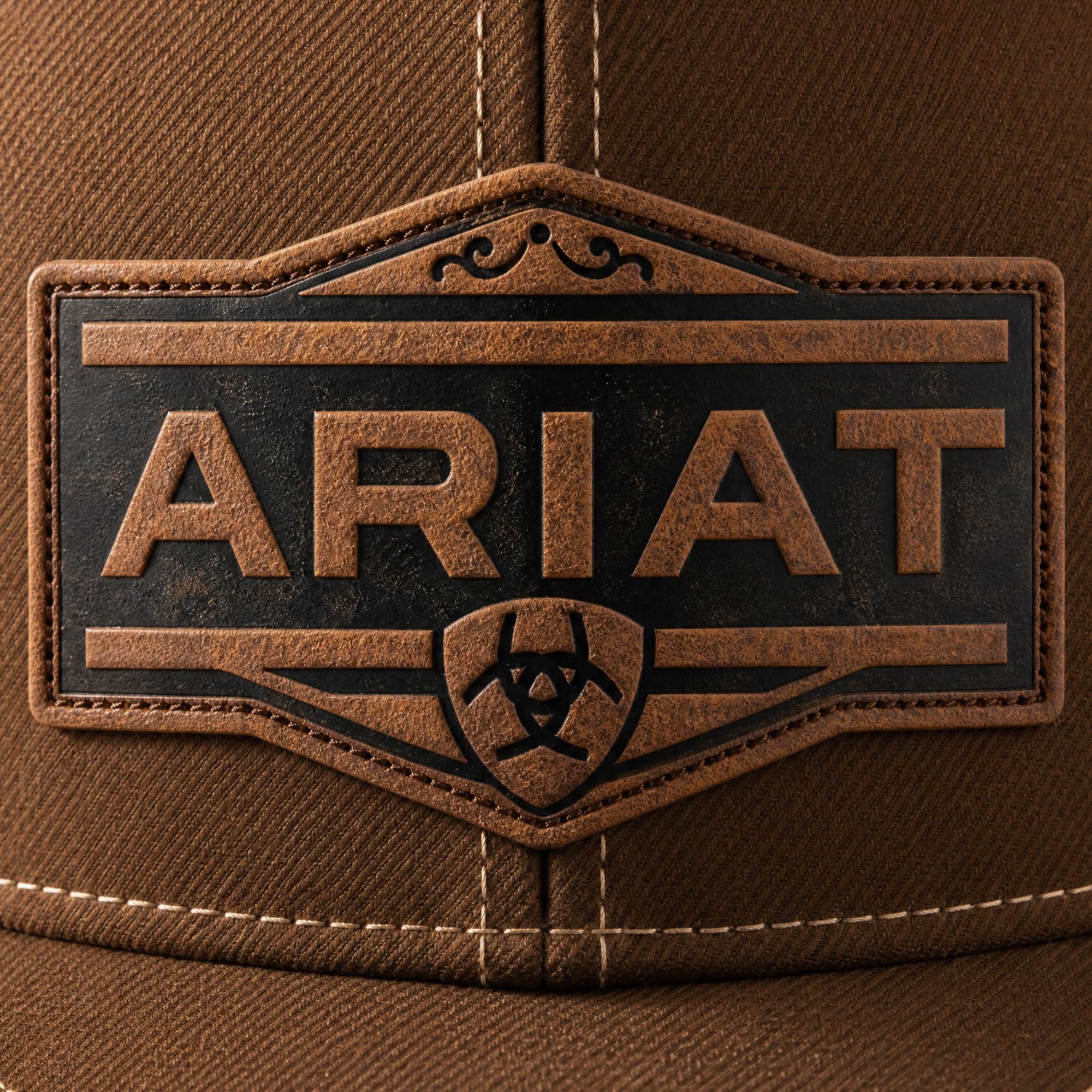 Ariat Black Red Gray Mesh Hat Cappellino da Baseball Uomo