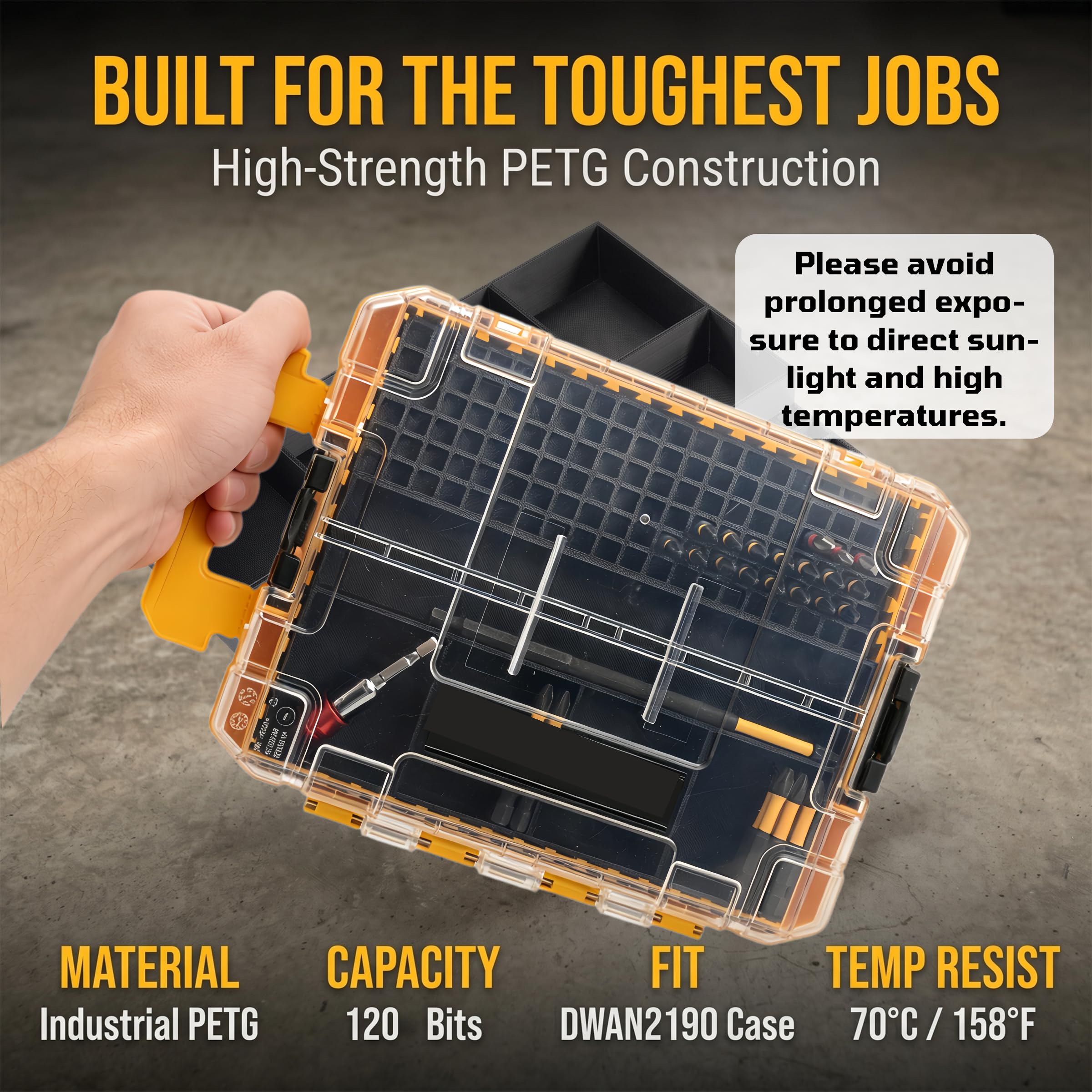 DEWALT ToughCase Bit Organizer Insert -3