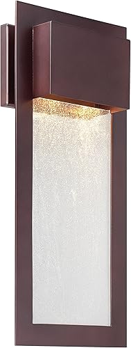 Miniatura 1 de Minka Lavery 72383-246 Westgate - Farol de pared exterior moderno, 2 luces, 70 vatios halógeno, bronce aliso