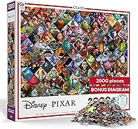 Vista 1 de Ceaco - Disney/Pixar Clips - Rompecabezas de 2000 piezas, 5 pulgadas