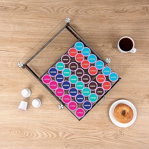 Miniatura 6 de Restpresso - Cajón para cápsulas de café de 15.2 x 13.6 x 3.4 pulgadas, 1 cajón de cápsulas de alta resistencia, capacidad para 36 K-tazas, parte