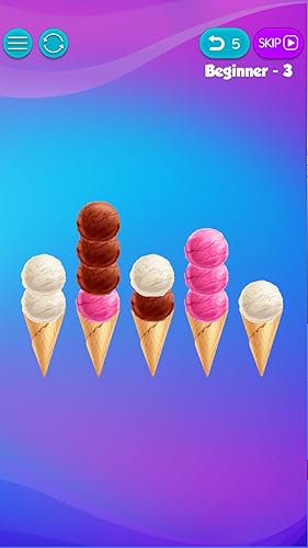 Sorting Ice Cream - Ball Sort ASMR 3D Game