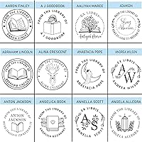 Vista 4 de Grabado de libro personalizado, regalo personalizado de la biblioteca de, ex libris, este libro pertenece a las flores que salen del libro