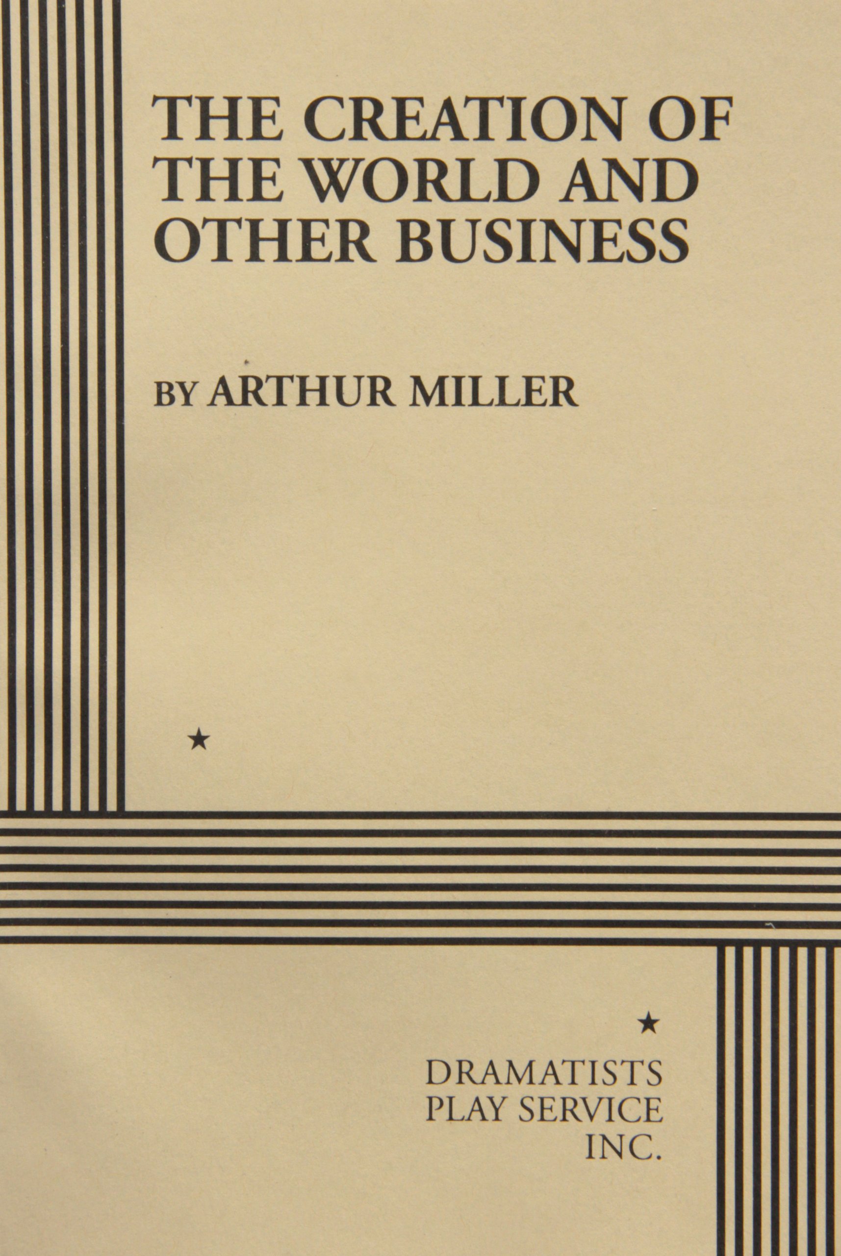 Buy The Creation of the World & Other Business (Acting Edition for Theater Productions) — BookShops.in