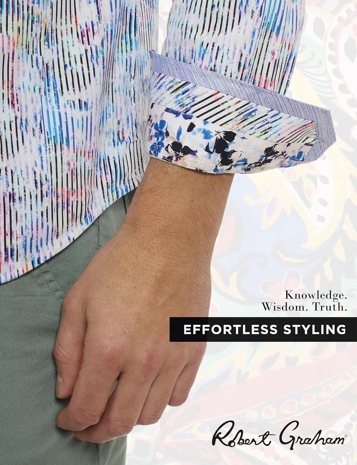 Robert Graham Mens Delray Long Sleeve Knit Shirt - Image 5