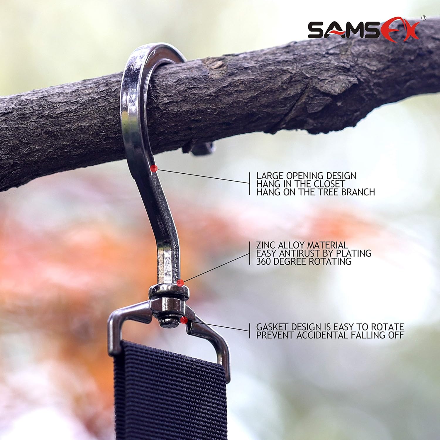 SAMSFX Fishing Wader Boot Hanger Hanging Strap Belt with Metal Hook