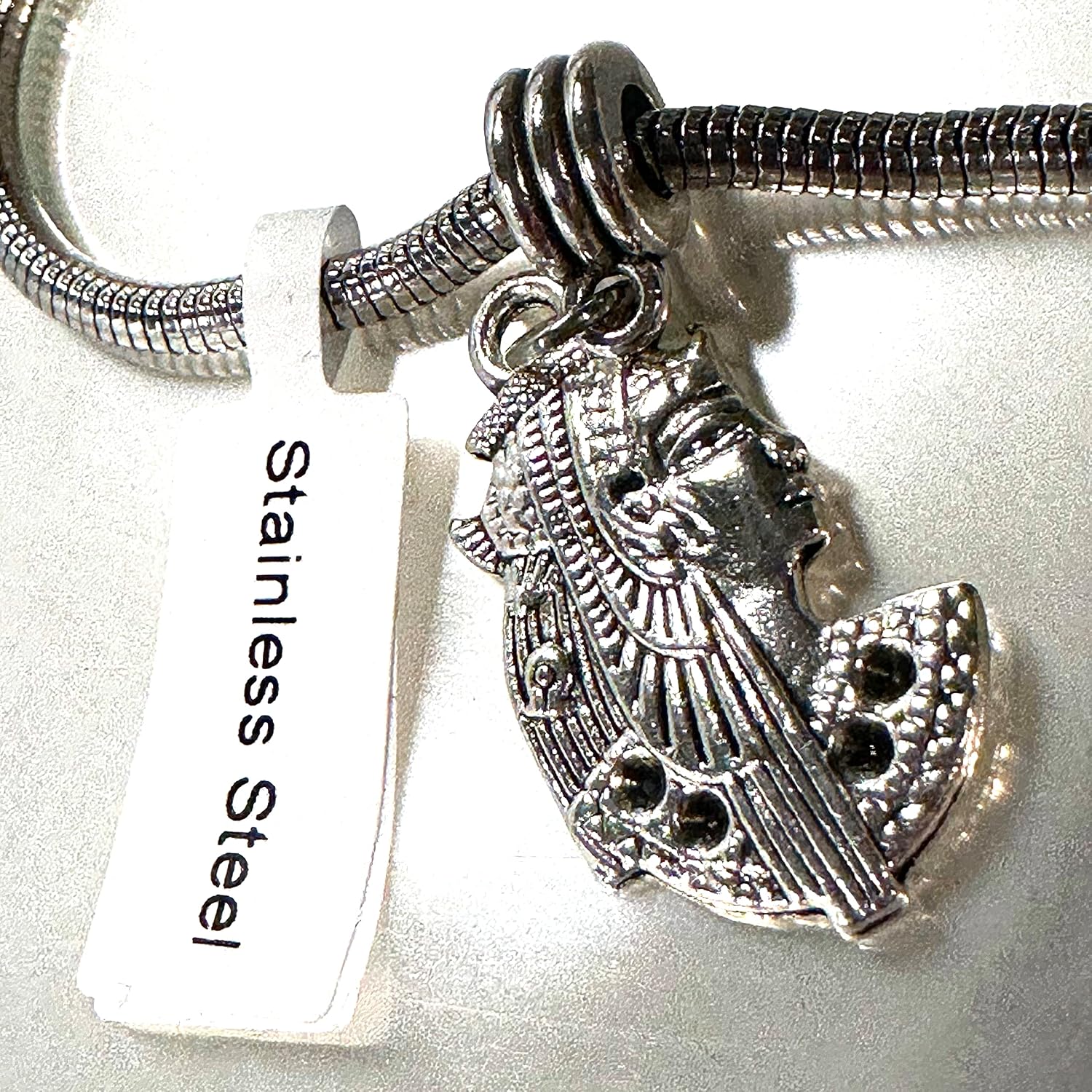 Dave The Bunny Egyptian Royalty Formal Head Dress Snake Chain Charm Bracelet