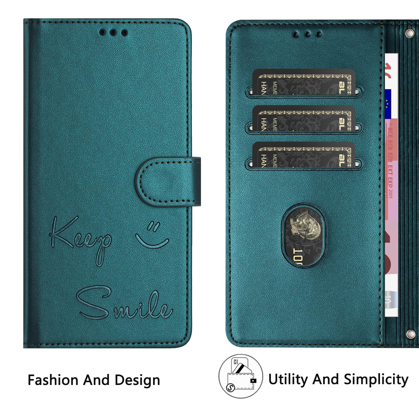 OnePlus Nord4 Ledertasche Im Brieftaschen-Design – Klapphülle Mit Kartenfächern, Magnetverschluss & Handschlaufe (Rosa)