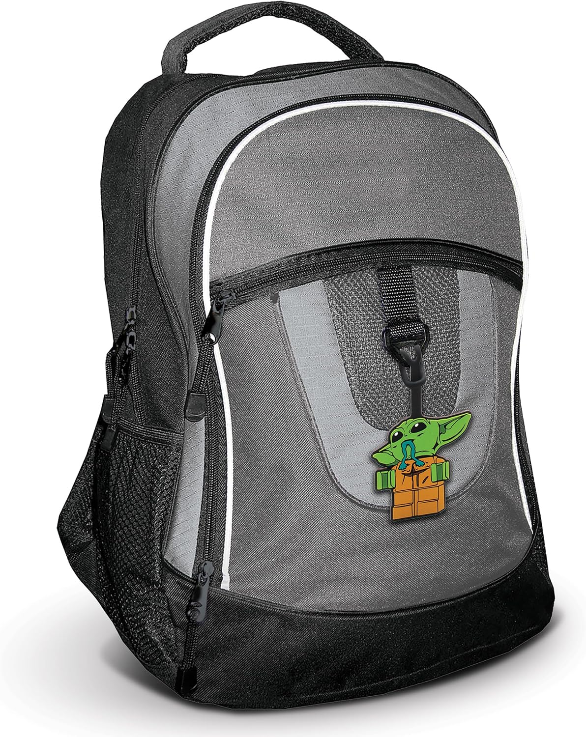 LEGO Star Wars The Mandalorian Bag Tag - Grogu Yum Yum (52974), Luggage or Backpack Charm, for Summer Vacation