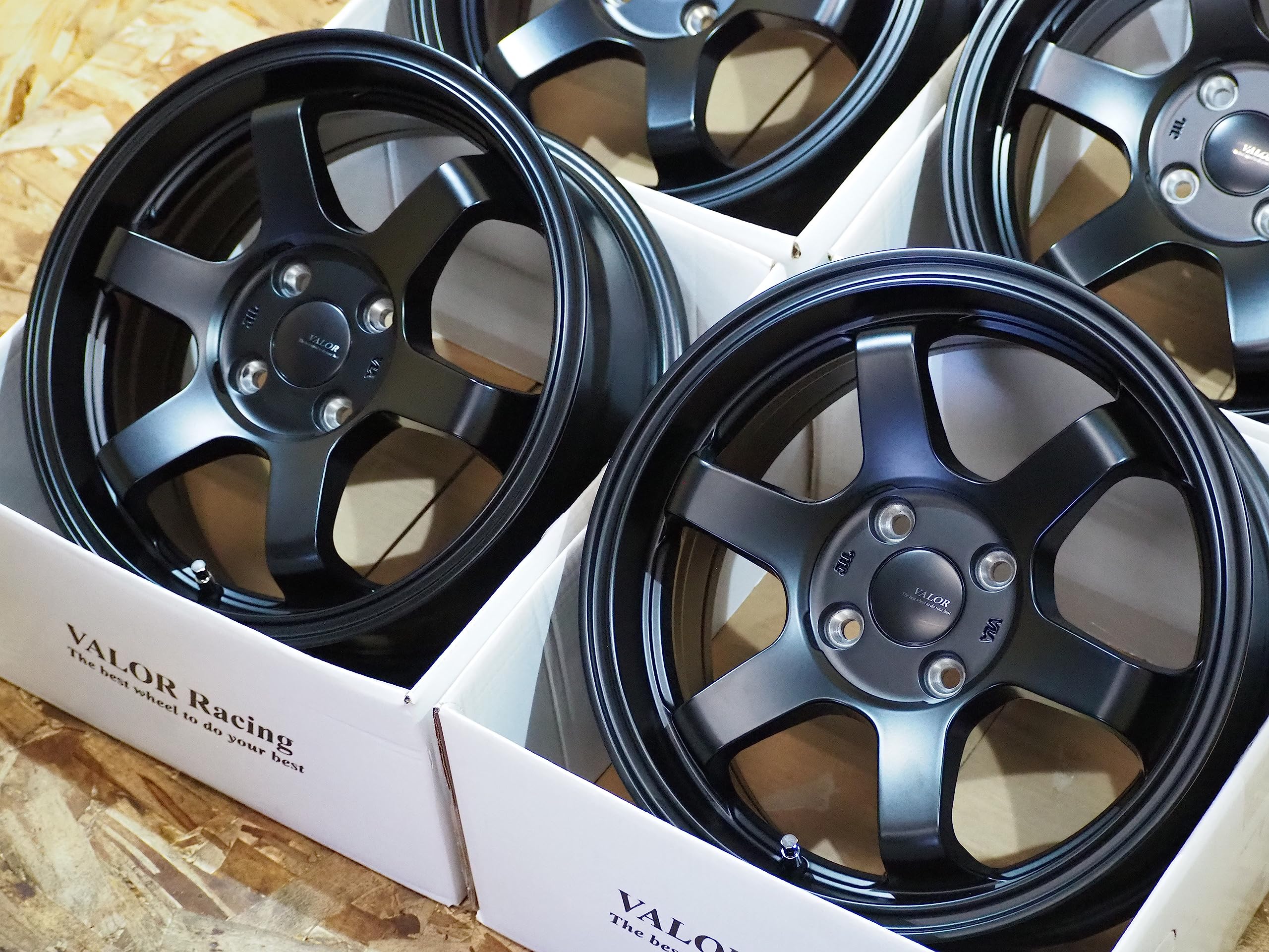Amazon | VALOR Racing TS6R 15inch 6.5J +38 4H100 6本スポーク