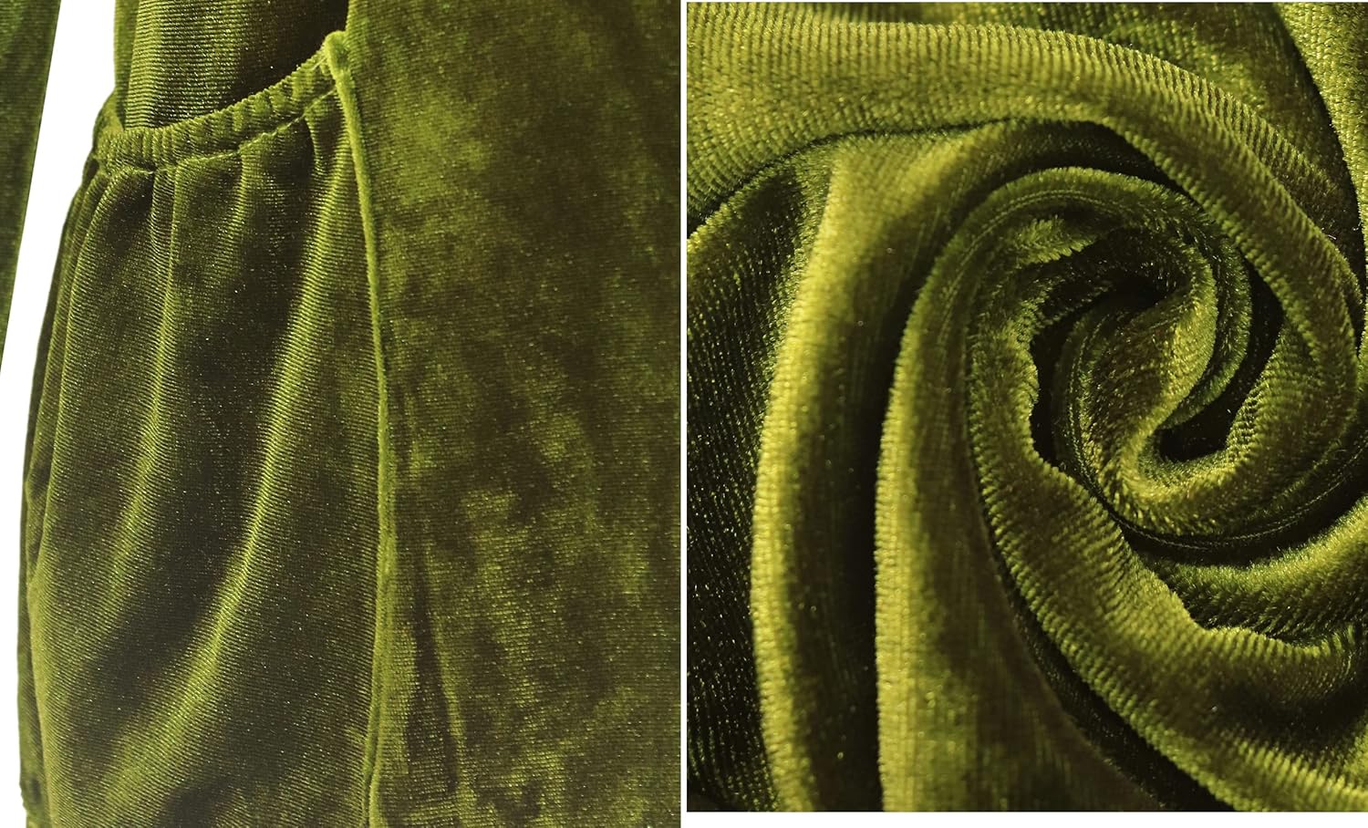 R.Vivimos Womens Velvet Long Sleeve Pocket Casual Mini Shirt Dress - Image 6